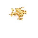 Estate 3D Dragon Charm or Pendant 18k Yellow Gold