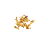 Estate 3D Dragon Charm or Pendant 18k Yellow Gold