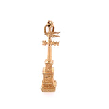 Rare Sloan & Co 3D Weathervane Enamel Charm 14k Yellow Gold