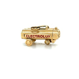 Vintage Electrolux Vacuum Articulated Enameled Charm 14k Gold