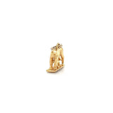 Vintage Romulus and Remus 3D Charm or Pendant 18k Yellow Gold Rome