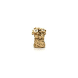 Pandora Diamond Love Bouquet of Flowers Charm 14k Yellow Gold 585 ALE