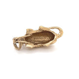 Vintage 3D Armadillo Pendant 14k Yellow Gold